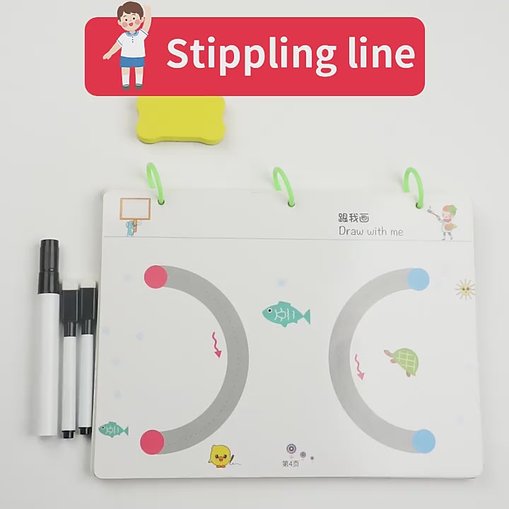 Reusable Tracing Line book